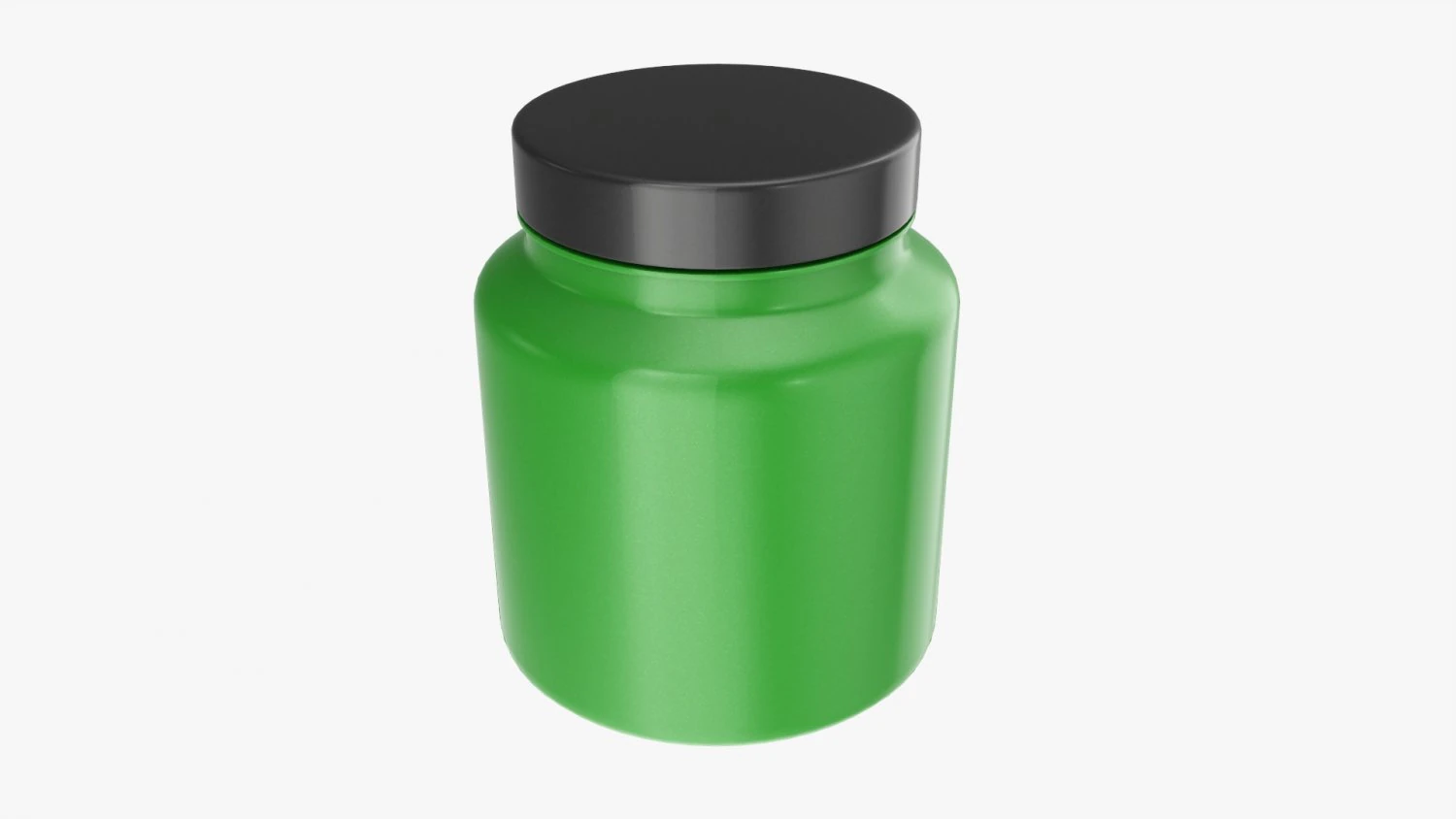 Plastic Jar for Mockup 08 3D Model .c4d .max .obj .3ds .fbx .stl .blend