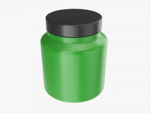 Plastic Jar for Mockup 08 3D Model