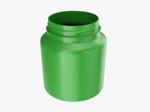 Plastic Jar for Mockup 08 3D Model