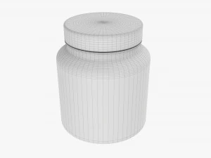 Plastic Jar for Mockup 08 3D Model