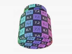 Plastic Jar for Mockup 08 3D Model