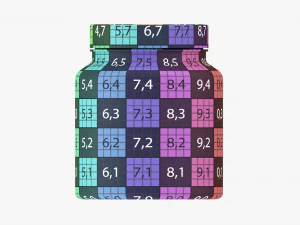 Plastic Jar for Mockup 08 3D Model