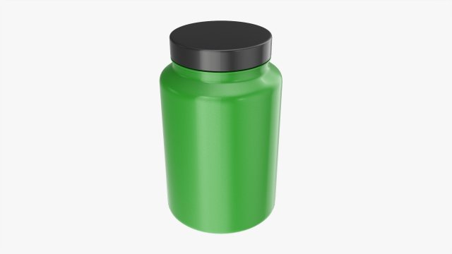 Plastic Jar for Mockup 09 3D 모델 .c4d .max .obj .3ds .fbx .stl .blend 