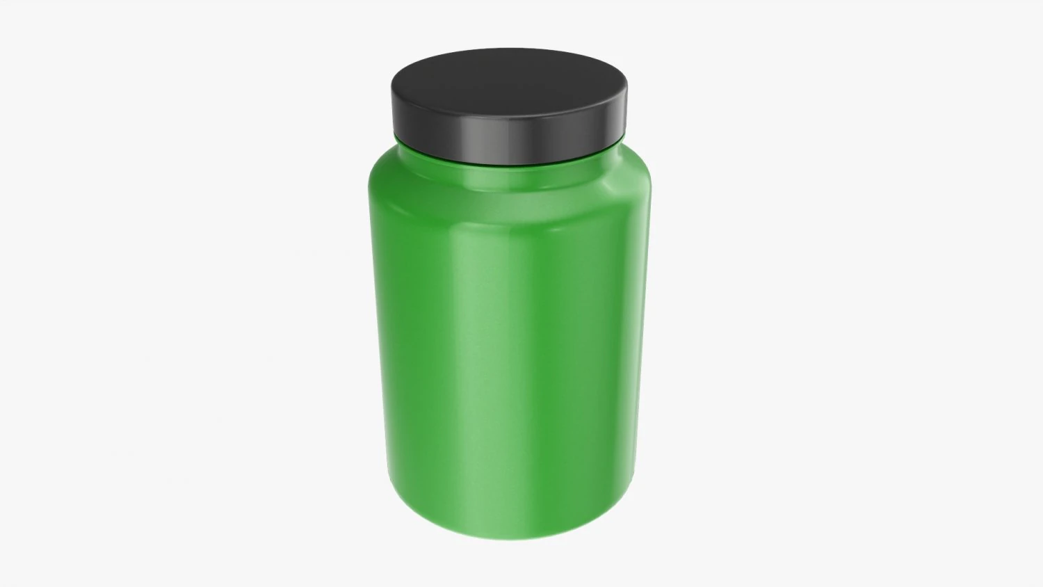 Plastic Jar for Mockup 09 3D Model .c4d .max .obj .3ds .fbx .stl .blend