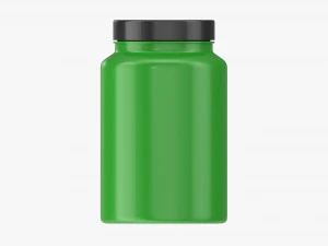 Plastic Jar for Mockup 09 3D Model