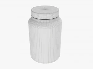 Plastic Jar for Mockup 09 3D Model