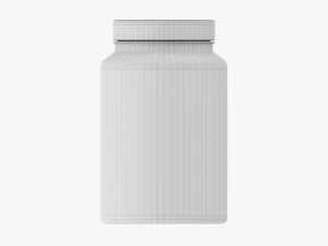 Plastic Jar for Mockup 09 3D Model