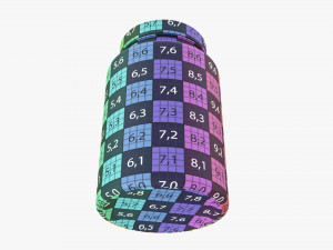 Plastic Jar for Mockup 09 3D 모델