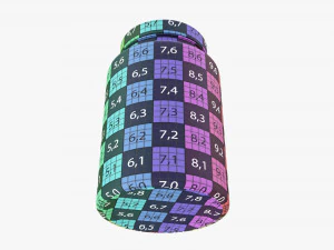 Plastic Jar for Mockup 09 3D Model