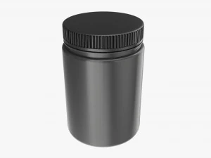 Barattolo di plastica per Mockup 12 Modello 3D