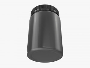 Plastic Jar for Mockup 12 3D Model