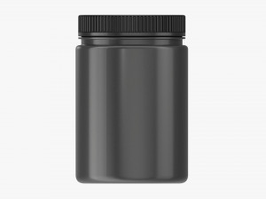 Plastic Jar for Mockup 12 3D Model