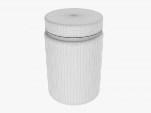 Plastic Jar for Mockup 12 3D Model