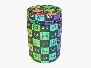 Plastic Jar for Mockup 12 3D Model