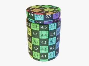 Plastic Jar for Mockup 12 3D Model