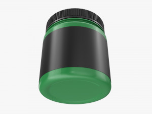 Plastic Jar for Mockup 14 3D Model