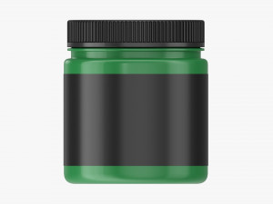 Plastic Jar for Mockup 14 3D Model