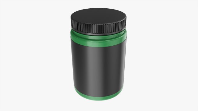 Plastic Jar for Mockup 15 3D Модель .c4d .max .obj .3ds .fbx .stl .blend 