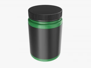 Barattolo di plastica per Mockup 15 Modello 3D