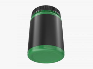 Plastic Jar for Mockup 15 3D Модель