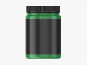 Plastic Jar for Mockup 15 3D Модель