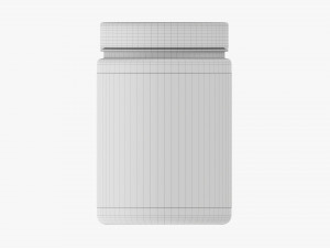 Plastic Jar for Mockup 15 3D Модель