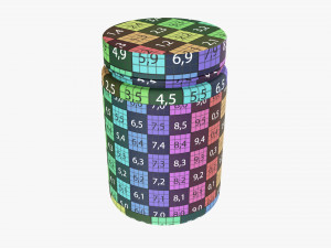 Plastic Jar for Mockup 15 3D Модель