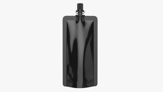 Pouch tube bag packaging with cap 3D Модель .c4d .max .obj .3ds .fbx .stl .blend 