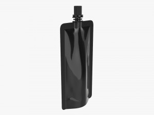 Pouch tube bag packaging with cap 3D Модель