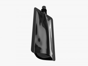 Pouch tube bag packaging with cap 3D Модель