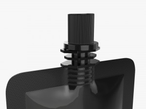 Pouch tube bag packaging with cap 3D Модель