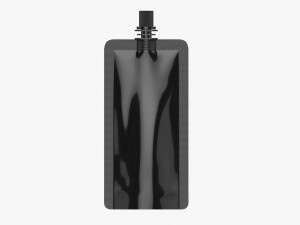 Pouch tube bag packaging with cap 3D Модель