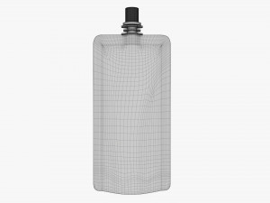 Pouch tube bag packaging with cap 3D Модель