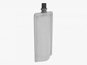 Pouch tube bag packaging with cap 3D Модель