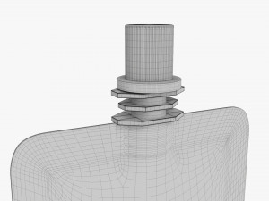 Pouch tube bag packaging with cap 3D Модель
