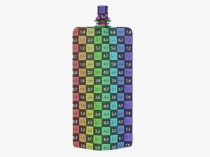 Pouch tube bag packaging with cap 3D Модель