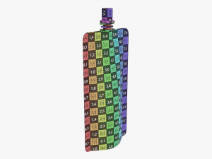 Pouch tube bag packaging with cap 3D Модель
