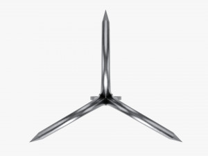 Stainless steel grappling hook 3D 모델
