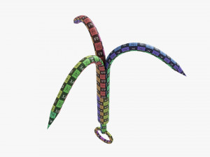 Stainless steel grappling hook 3D 모델