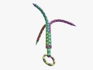 Stainless steel grappling hook 3D 모델