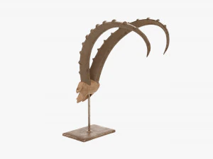 Animal Skull Statuette 3D Model
