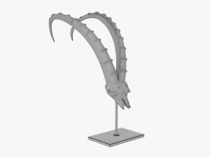 Animal Skull Statuette 3D Model