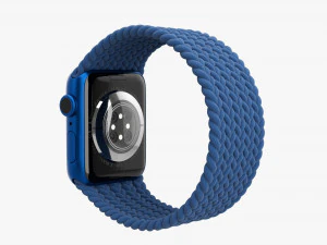 Apple Watch Series 6 Braided Solo Loop Blue 3D Model