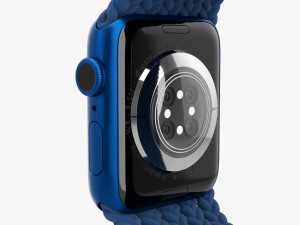 Apple Watch Series 6 Braided Solo Loop Blue 3D Model