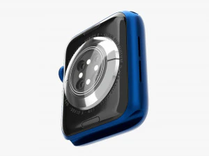 Apple Watch Series 6 Braided Solo Loop Blue 3D Model