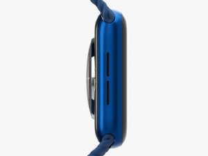 Apple Watch Series 6 Braided Solo Loop Blue 3D Model