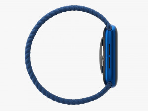 Apple Watch Series 6 Braided Solo Loop Blue 3D Model