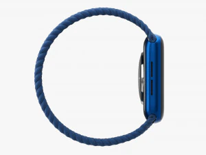 Apple Watch Series 6 Braided Solo Loop Blue 3D Model