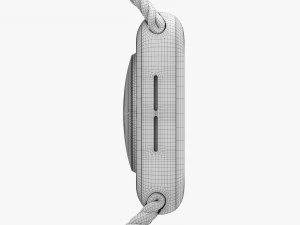 Apple Watch Series 6 Braided Solo Loop Blue 3D Model