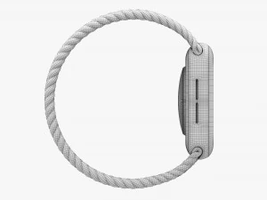 Apple Watch Series 6 Braided Solo Loop Blue 3D Model